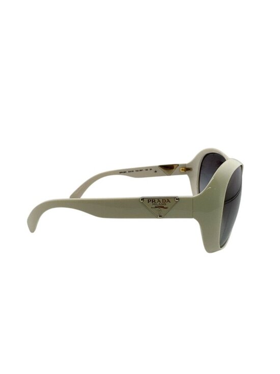 Prada Triangle Logo Square Frame Oversized Temple Sunglasses Eyewear
